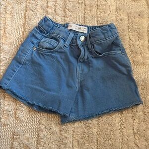 Zara Blue Denim Shorts Relaxed Fit toddler girl
